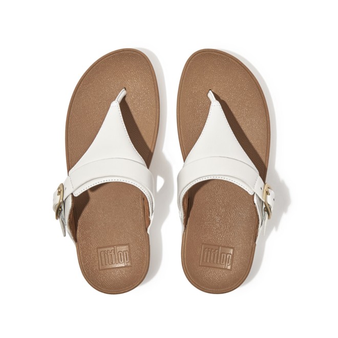 Amazon.com | FitFlop Surff Adjustable Leather Back-Strap Sandals - Women's,  Urban White 9 M | Flip-Flops
