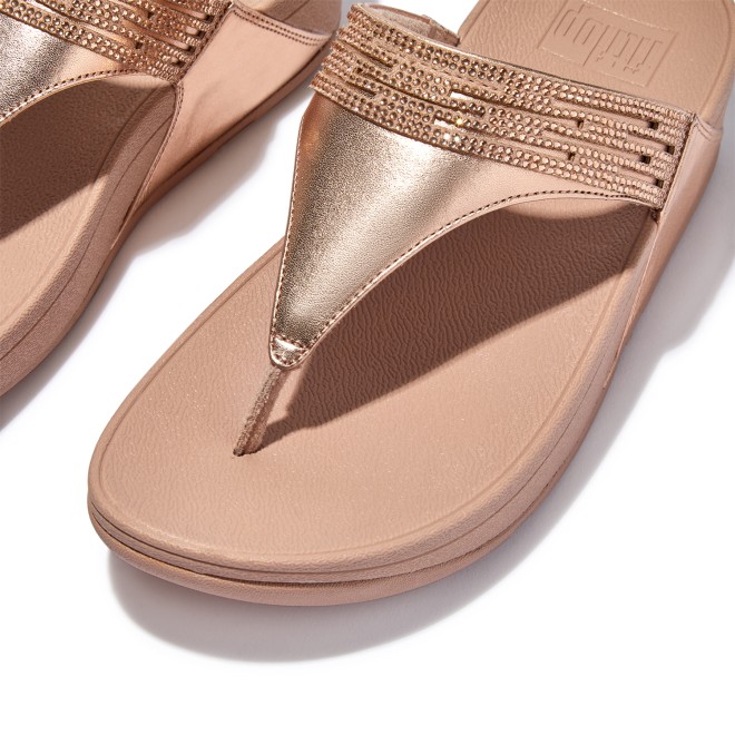 Fitflop rose 2024 gold sandals