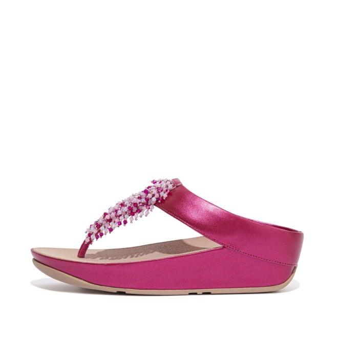 RUMBA BEADED TOE-POST SANDALS