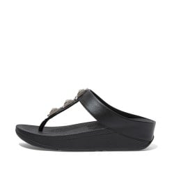 FINO CRYSTAL LOCK TOE-POST SANDALS