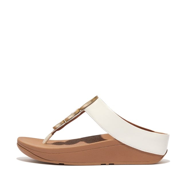 Halo Metallic Trim Toe Post Sandals