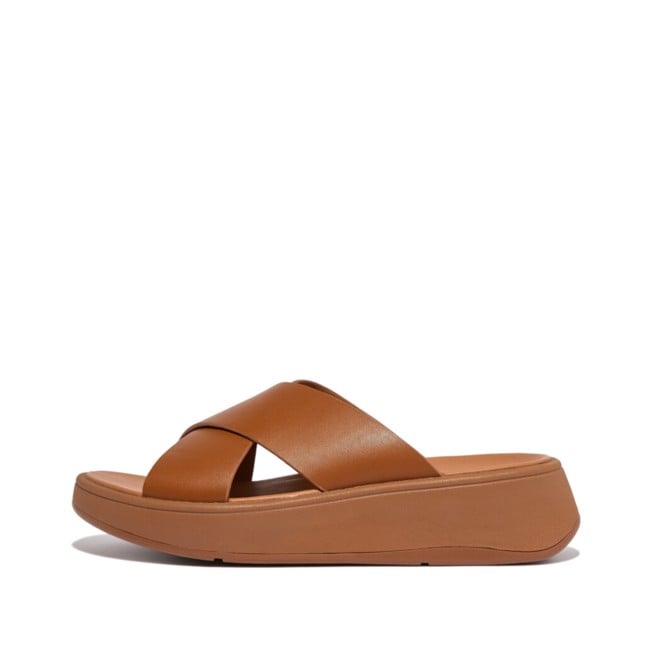 Tan slides leather new arrivals