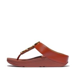 FINO RESIN-HOOP LEATHER TOE-POST SANDALS FINO RESIN-HOOP LEATHER TOE-POST SANDALS