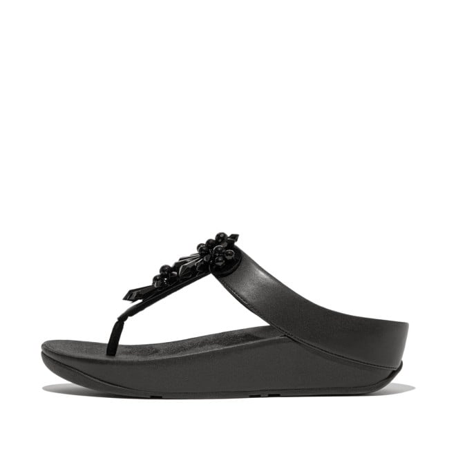 RUMBA STARBURST-BEAD TOE-POST SANDALS