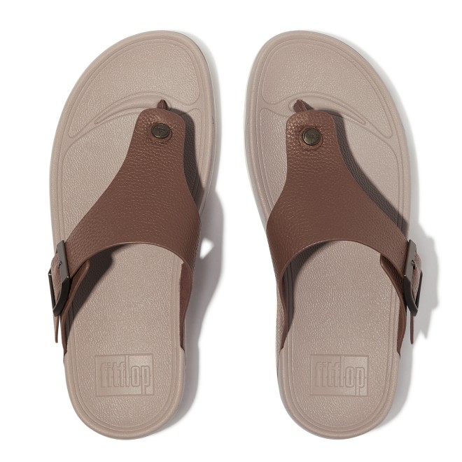 Buy TRAKK II MENS BUCKLE TUMBLE-LEATHER T-POST SANDALS Online