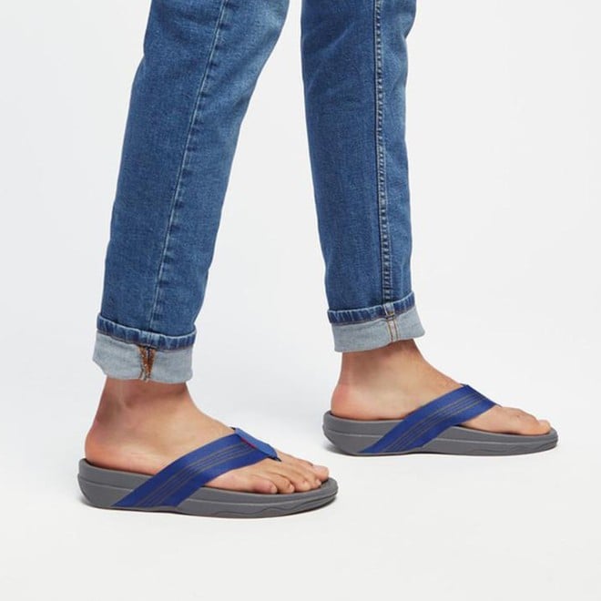 Navy blue best sale toe post sandals