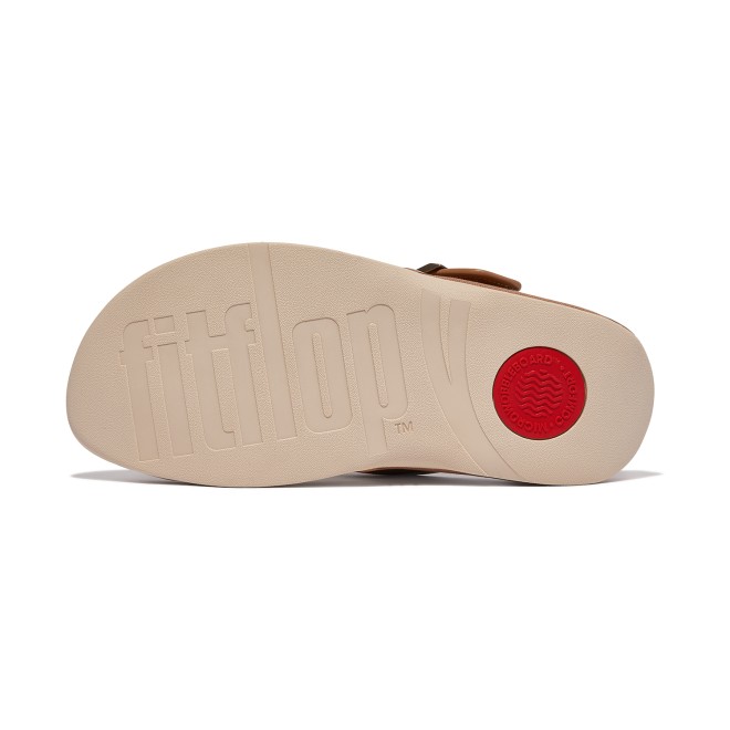 FitFlop Lulu Light Tan Toe-Post Thong Sandals - Awesome Shoes